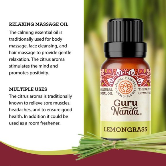 Guru Nanda - Lemongrass Essential Oil - Picture 5 of 7